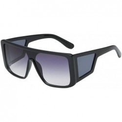 Goggle Beach Sunglasses Women's Fashion Sunglasses Integrated Square Oversized Glasses - C - CQ18Q6RZZYL $16.61