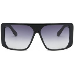Goggle Beach Sunglasses Women's Fashion Sunglasses Integrated Square Oversized Glasses - C - CQ18Q6RZZYL $9.56