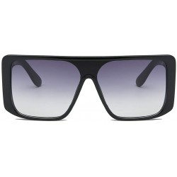 Goggle Beach Sunglasses Women's Fashion Sunglasses Integrated Square Oversized Glasses - C - CQ18Q6RZZYL $9.56