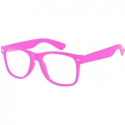 Sport Clear Retro 80's Vintage Sunglasses Colored Frame - Clear_pink - CS184IIR8E2 $17.09