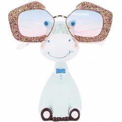 Square Round Vintage Sunglasses Rhinestone Decoration Sun Glasses for Women - Y-23 - CC198W4AYE7 $12.74