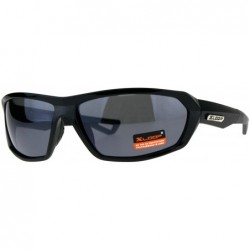 Rectangular Mens Xloop Sunglasses Designer Sports Fashion Shades UV 400 - Shiny Black (Black) - C118E364CGA $22.08
