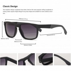 Wayfarer Unisex Retro Driving Polarized Sports Sunglasses Al-Mg Metal Frame UV Protection - C418G0XLD5Z $26.70