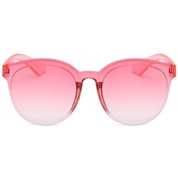Rectangular Sunglasses Transparent Lightweight - F - C4194YX6GG7 $7.87