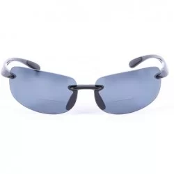 Semi-rimless The Allstars" 3 Pair of our Most Popular Bifocal Sport Wrap Unisex Sunglasses - Black/Blue - CO1963TIIGQ $29.33