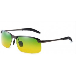 Rectangular Photochromic Lenes Driving Polarized Sunglasses for Men Women Outdoor Traveling Anti Glare Eyewear Glasses - CR18...