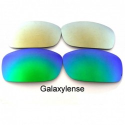 Oversized Replacement Lenses Fives Squared Blue&Titanium Color Polarized 2 Pairs - Green&gold - CI125XTJNIT $26.47