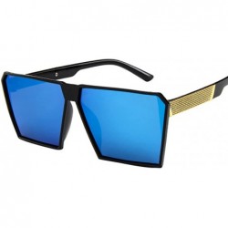 Aviator Unisex Fashion Oversized Square Sunglasses Women Man Vintage Retro Sun Glasses - B - CQ193XEGL9O $7.70