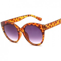 Cat Eye Summer Cat Eye Round Sunglasses Women Brand Designer Transparent Shades Sun Glasses Female Cool Color UV400 - CR18W77...