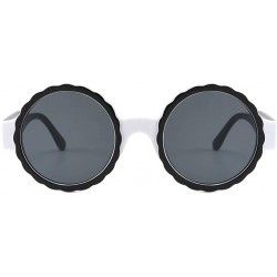 Round Fashion Frame Sunglasses - GorNorriss Men's and women's Fashion Round Frame Mask Frill Light Sunglasses - C918QHWN72A $...