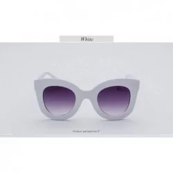 Oversized Fashion Sunglasses Gradient Oversized Outdoor - White - CB197KGLXCA $41.16