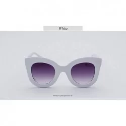 Oversized Fashion Sunglasses Gradient Oversized Outdoor - White - CB197KGLXCA $25.38