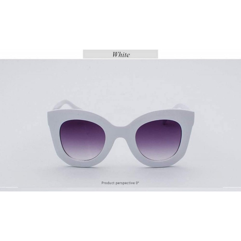 Oversized Fashion Sunglasses Gradient Oversized Outdoor - White - CB197KGLXCA $25.38