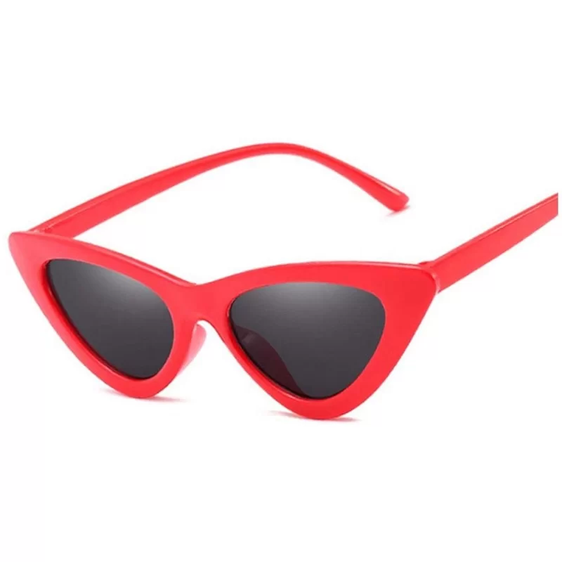 Goggle Sexy Cat Eye Sunglasses Women Er Mirror Black Triangle Sun Glasses Female Lens Shades Ladies Eyewear UV400 - C2198AHU2...