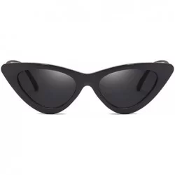 Goggle Sexy Cat Eye Sunglasses Women Er Mirror Black Triangle Sun Glasses Female Lens Shades Ladies Eyewear UV400 - C2198AHU2...