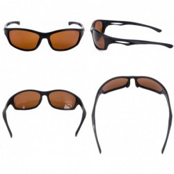 Sport Polarized Sports Sunglasses Tr90 Durable Glasses for Men Cycling Golf Man - Brown Lens/Matte Black Frame - CN1880EHZKH ...
