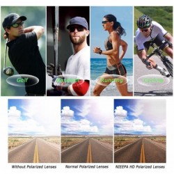 Sport Polarized Sports Sunglasses Tr90 Durable Glasses for Men Cycling Golf Man - Brown Lens/Matte Black Frame - CN1880EHZKH ...