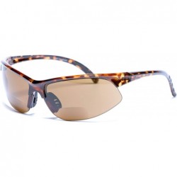 Sport The Wind Breaker" Sport Wrap Polarized Bifocal Sunglasses for Men and Women - Tortoise - CI196K35H47 $44.18