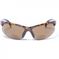 Sport The Wind Breaker" Sport Wrap Polarized Bifocal Sunglasses for Men and Women - Tortoise - CI196K35H47 $18.51