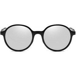 Round 2020 Fashion Black Sunglasses Round Sun Glasses Men's Ultralight Retro UV Protection Sunglasses - Silver - CV192S426RI ...