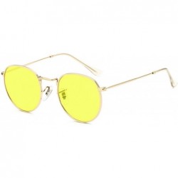 Oval Luxury Sunglasses Women/Men Brand Designer Glasses Lady Oval Sun Small Metal Frame Oculos De Sol Gafas - C1 - CB197A27IH...