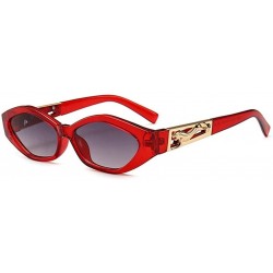 Cat Eye Vintage Cat Eye Sunglasses Women 2020 Brand Designer Modern Sun Glasses Female Black Red Frame UV400 - CZ198ODH3I4 $1...