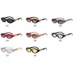 Cat Eye Vintage Cat Eye Sunglasses Women 2020 Brand Designer Modern Sun Glasses Female Black Red Frame UV400 - CZ198ODH3I4 $1...