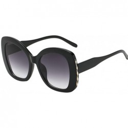Aviator Women Man Vintage Big Frame Irregular Shape Sunglasses-Eyewear Retro Unisex - F - C718Q3ZE5AQ $14.58