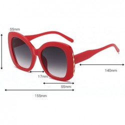 Aviator Women Man Vintage Big Frame Irregular Shape Sunglasses-Eyewear Retro Unisex - F - C718Q3ZE5AQ $6.71