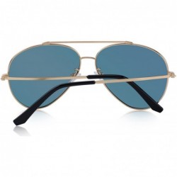 Aviator Polarized sun glasses fashion men Metal Frame Unisex Sunglasses S8805 - Red - CS18D5WOQ3G $14.21