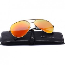 Aviator Polarized sun glasses fashion men Metal Frame Unisex Sunglasses S8805 - Red - CS18D5WOQ3G $14.21