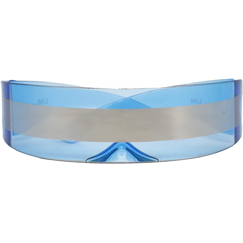 Wrap CYBER RAVE EYEWEAR FOR PARTY ANIMAL SUNGLASSES(FUTURE SOLDIER/FASHION/EDM/DJ/HIP HOP/ROCK STAR) - Blue - CB198RW307Q $21.93