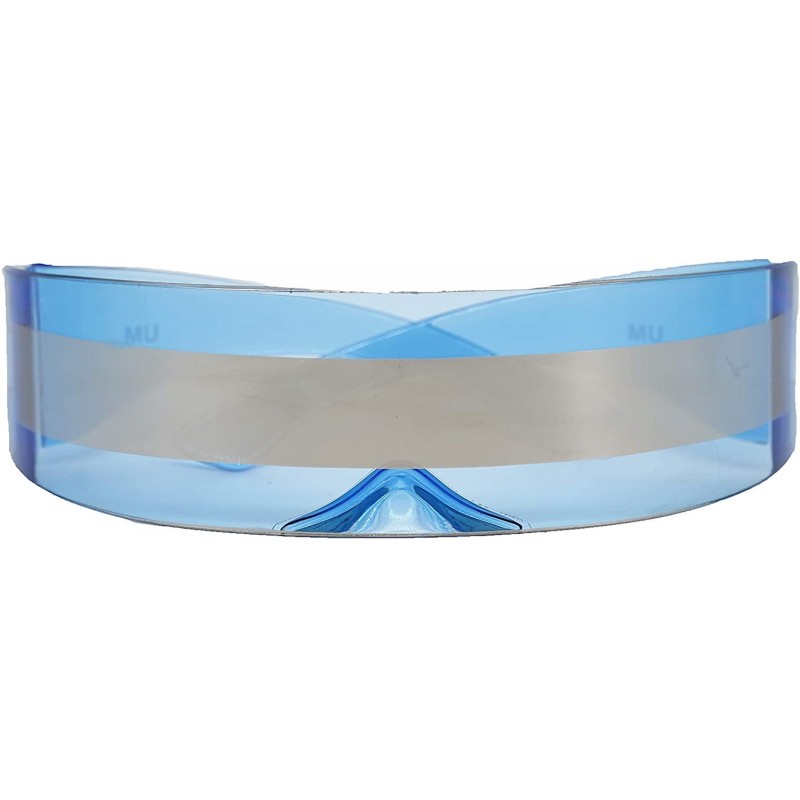 Wrap CYBER RAVE EYEWEAR FOR PARTY ANIMAL SUNGLASSES(FUTURE SOLDIER/FASHION/EDM/DJ/HIP HOP/ROCK STAR) - Blue - CB198RW307Q $11.70