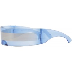 Wrap CYBER RAVE EYEWEAR FOR PARTY ANIMAL SUNGLASSES(FUTURE SOLDIER/FASHION/EDM/DJ/HIP HOP/ROCK STAR) - Blue - CB198RW307Q $21.93