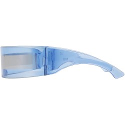 Wrap CYBER RAVE EYEWEAR FOR PARTY ANIMAL SUNGLASSES(FUTURE SOLDIER/FASHION/EDM/DJ/HIP HOP/ROCK STAR) - Blue - CB198RW307Q $21.93