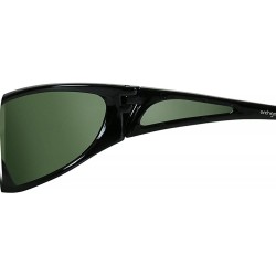 Sport Polarized Sunglasses Baseball Softball - Black + Dark Green - CX18G8AAIMU $21.02