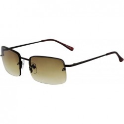 Rectangular Minimalist Medium Rectangular Sunglasses Clear Eyewear Spring Hinge - CS196R3YK0R $29.58