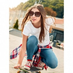 Oversized Leopard Irregular Sunglasses Fashion Shade Oversized Square Sunglasses for Women - CF1927D8EC9 $8.69