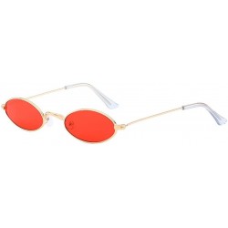 Oval Unisex Sunglasses Shooting Fashion Glasses - D - CY196STZHZ5 $10.85