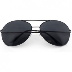 Sport Rectangular Frame Sport Aviator Sunglasses uv400 Lens Model 25 Gunmetal - C811YP7QNZH $20.10