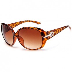 Square Unisex Fashion Square Shape UV400 Framed Sunglasses Sunglasses - Leopard - CZ199C8CSWR $41.45