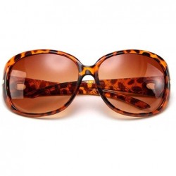 Square Unisex Fashion Square Shape UV400 Framed Sunglasses Sunglasses - Leopard - CZ199C8CSWR $27.63