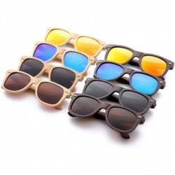 Round Polarized Sunglasses Floating Handmade Glasses - Black - CU182L6TD05 $28.60