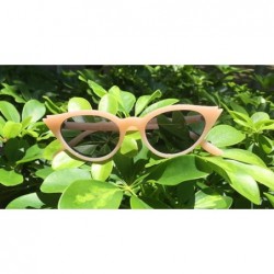 Cat Eye Small Vintage Cateye Sunglasses for Women 50s Chic Fashion Retro UV400 Sunshades - Baby Orange - CM18DXU7TXX $12.74