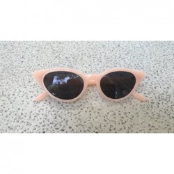 Cat Eye Small Vintage Cateye Sunglasses for Women 50s Chic Fashion Retro UV400 Sunshades - Baby Orange - CM18DXU7TXX $12.74