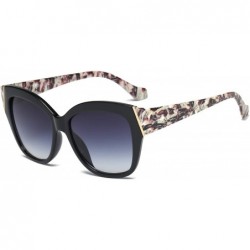 Round Women Retro Oversized Round Cat Eye UV Protection Fashion Sunglasses - Tortoiseshell - CQ18WU8HMI6 $24.58