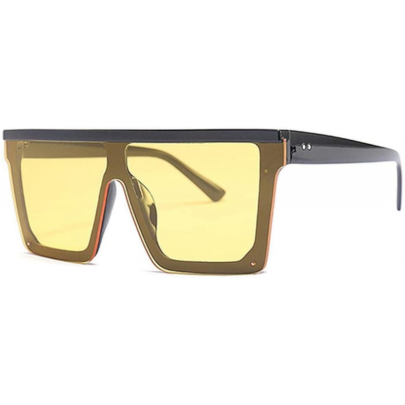 Oversized Women Oversized Square Sunglasses 2019 New Fashion Er Men Vintage Big Frame Eyewear Outdoor Oculos UV400 - C1199CMN...
