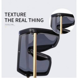 Square Women Vintage Oversized Gradient Sun Glasses Shades Female Luxury Designer UV400 Sunglass - C5 - C6197ZR52U0 $10.27