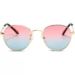Aviator 2019 new sunglasses - ladies sunglasses small frame round sunglasses - B - C318SCMCIW0 $29.43