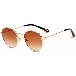 Aviator 2019 new sunglasses - ladies sunglasses small frame round sunglasses - B - C318SCMCIW0 $29.43